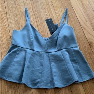 BCBG Maxazria “Meaghan” top in blue grey
